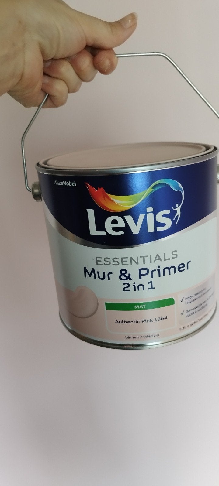 Levis Authentic Pink 2,5l, Ophalen, Nieuw, Verf, Roze