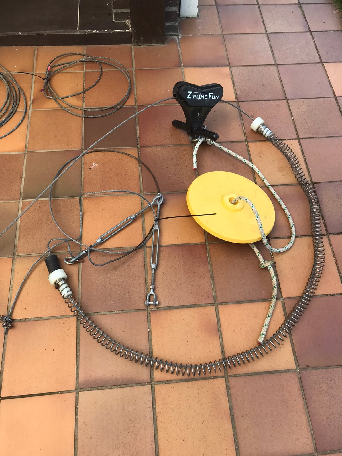 Death-ride, kabelbaan, zipline, Tuin en Terras, Overige Tuin en Terras, Zo goed als nieuw, Ophalen