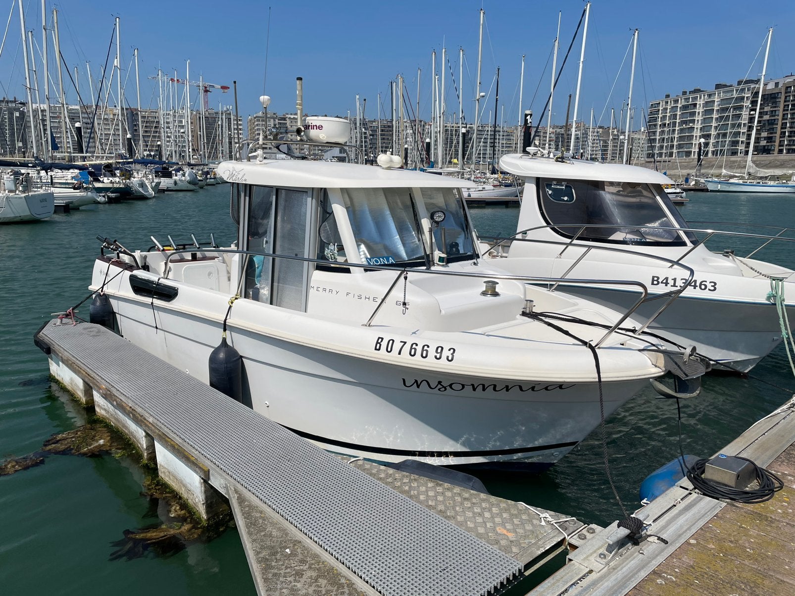 Visboot Jeanneau 655, Watersport en Boten, Ophalen, Zo goed als nieuw, Jeanneau, Diesel