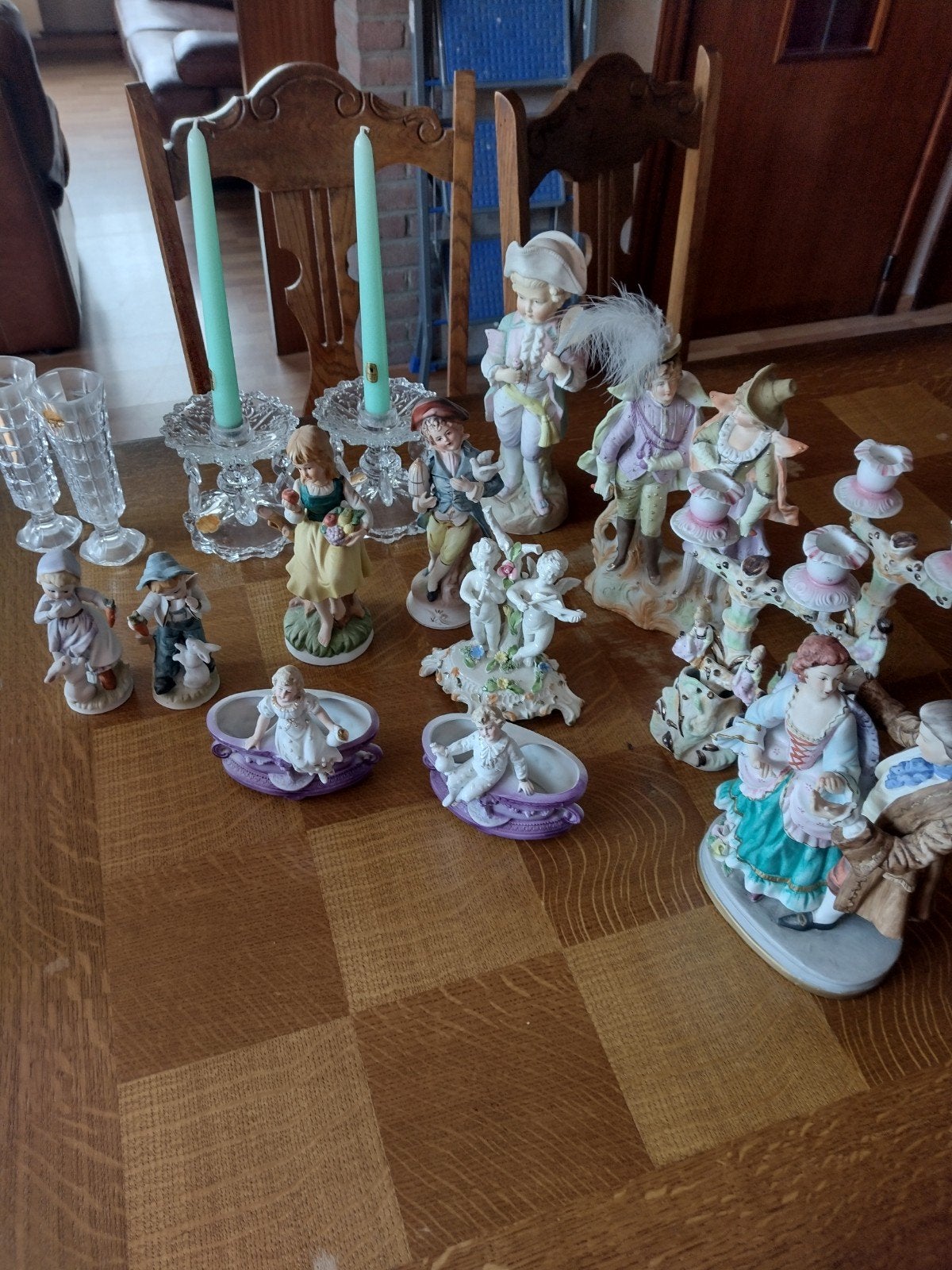 Biscuit beelden en kristal, Antiek en Kunst, Ophalen