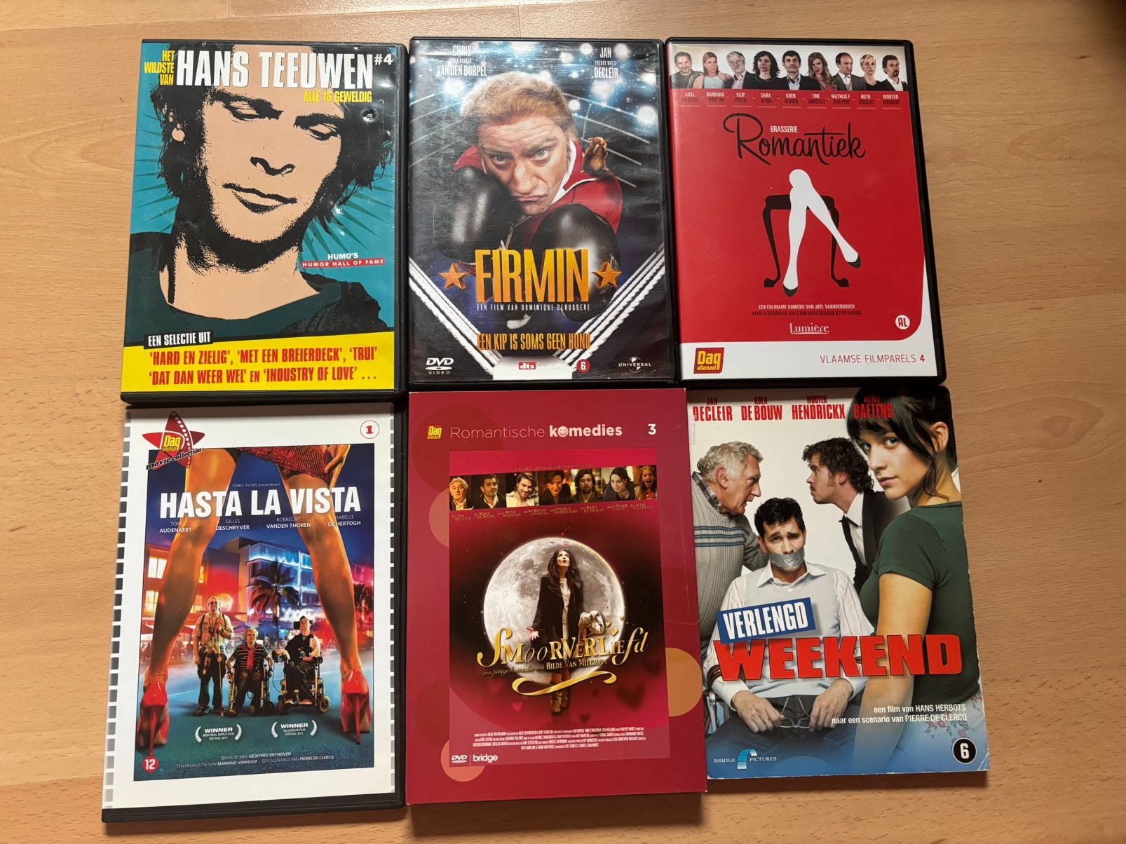 6 DVD flamands - titres variés, Envoi, Utilisé
