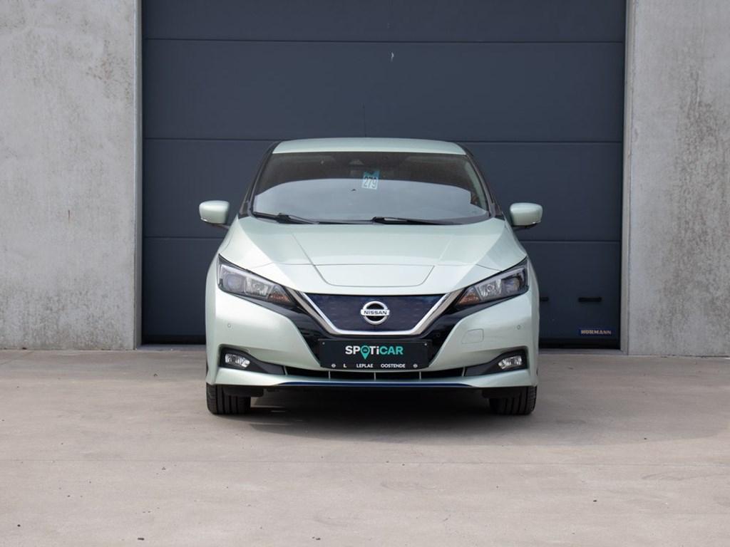 Nissan Leaf 40KWH 150PK|CAMERA|NAVI|ADAPTIVE CRUISE CONTROL, Auto's, Automaat, Parkeersensor, Zwart, Elektrisch