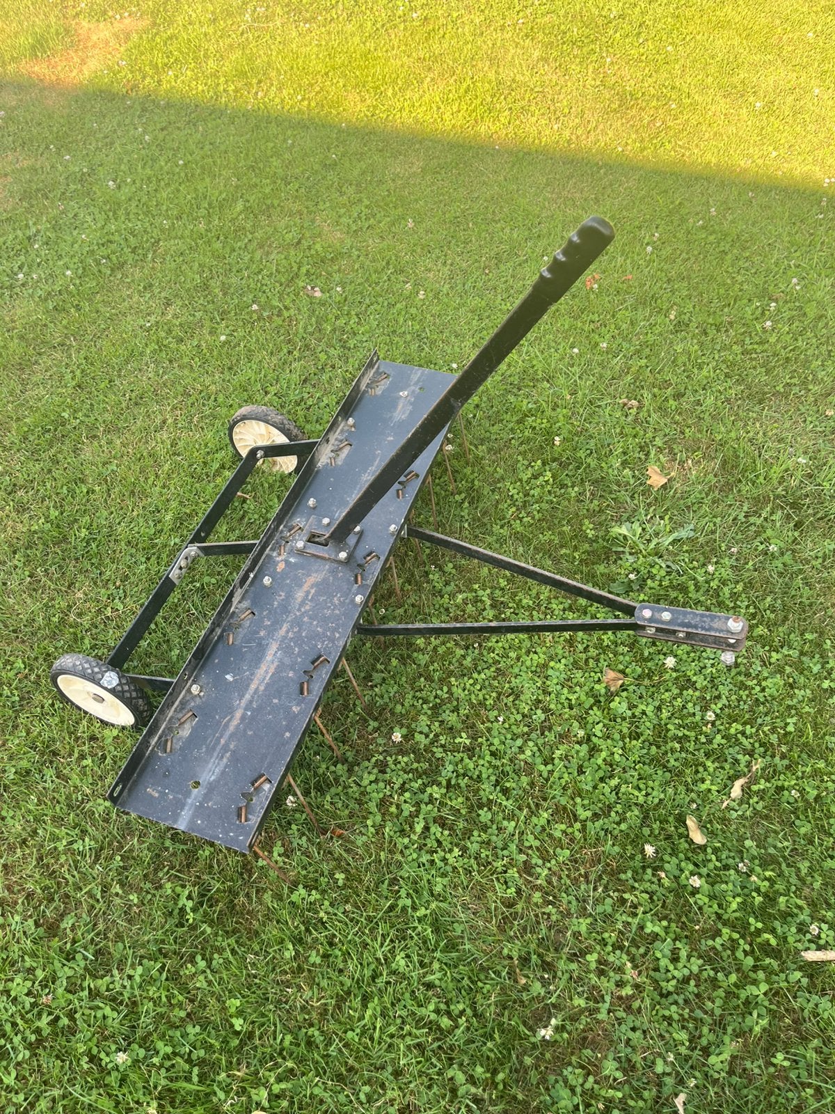 Husqvarna getrokken verticuteerhark, Ophalen, Gebruikt