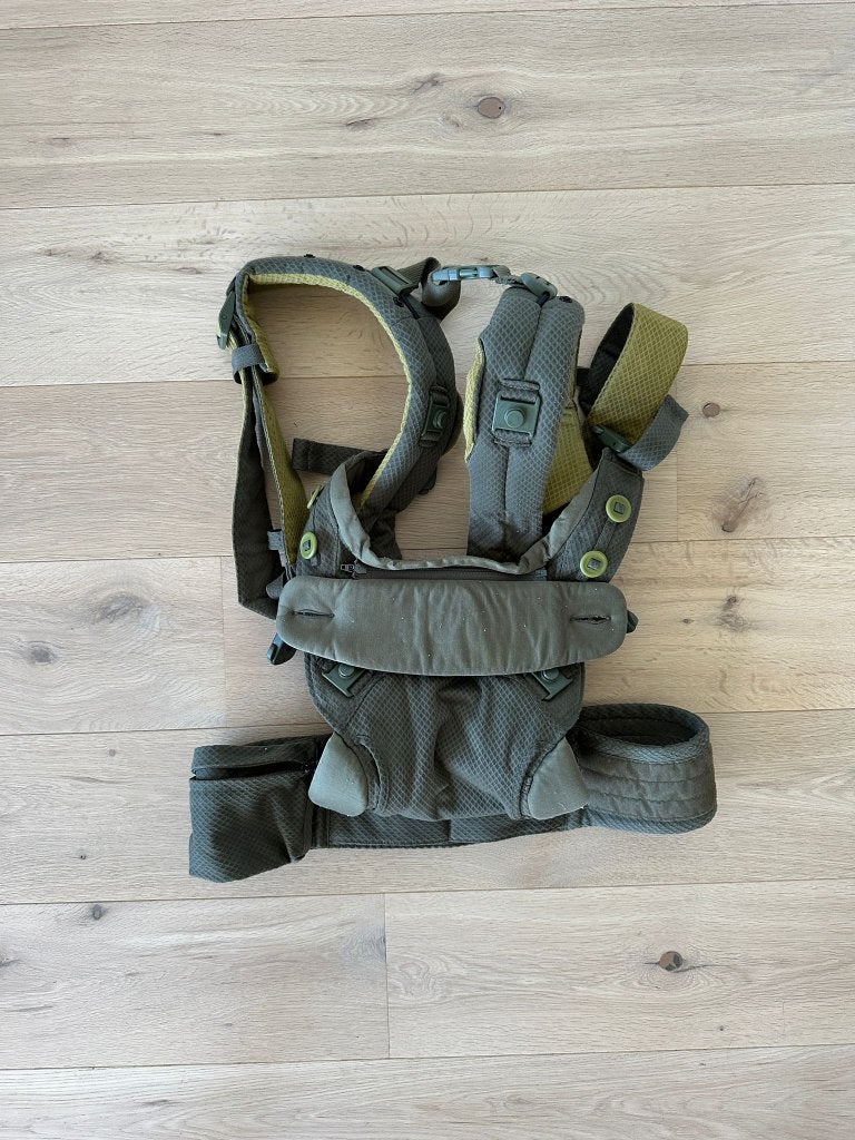 Nuna draagzak cudl click olijfgroen, Kinderen en Baby's, Ophalen, Zo goed als nieuw, Draagzak