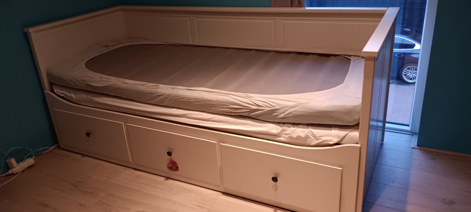 Hemnes bed Ikea, Huis en Inrichting, Ophalen, Wit