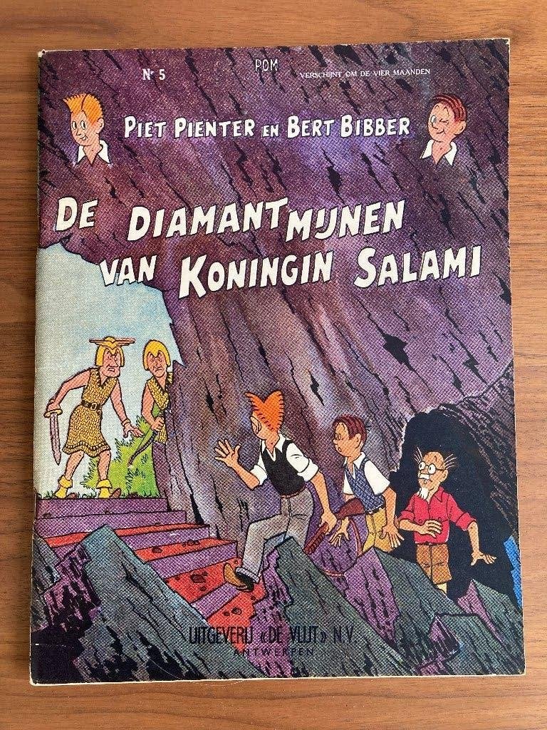 De diamantmijnen van Koningin Salami (P Pienter B Bibber), Boeken, Eén stripboek, Ophalen of Verzenden, POM