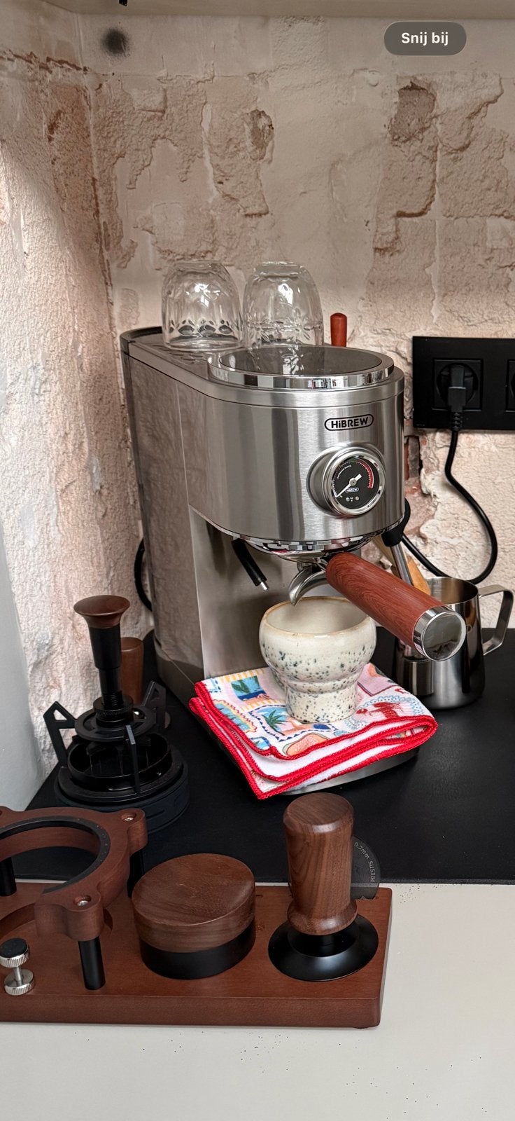 Espresso apparaat Hibrew h13, Elektronische apparatuur, Ophalen, Zo goed als nieuw, Espresso apparaat