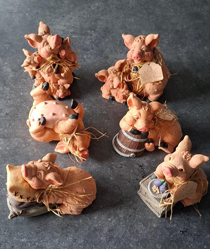 Collectie varkens, Enlèvement, Comme neuf, Animal de ferme, Statue ou Figurine