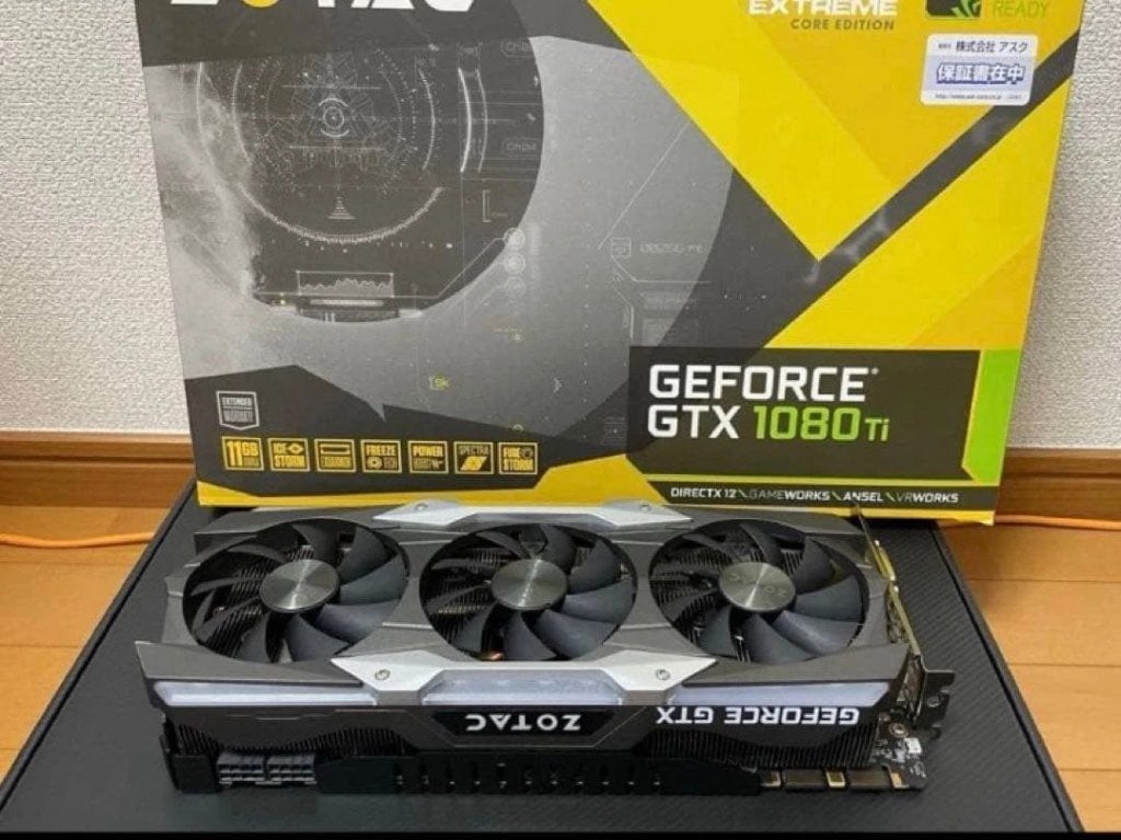 ZOTAC GeForce GTX 1080 Ti 11GB GDDR5X, PCI-Express 3, Gebruikt, HDMI, Ophalen of Verzenden
