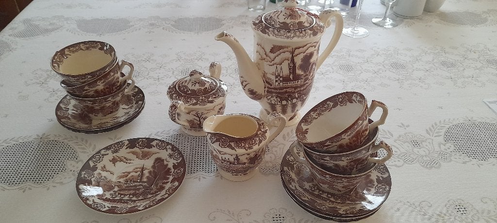 thee-Koffieservies, Maison & Meubles, Accessoires pour la Maison | Autre, Brocante, Comme neuf, Enlèvement, Multicolore