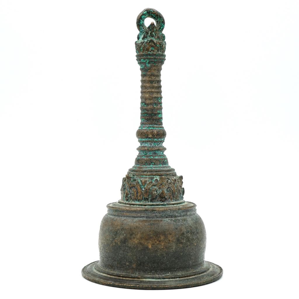 Bronzen tempelbel (Ghanta) Java, begin 16e eeuw, Antiek en Kunst, Ophalen of Verzenden, Brons