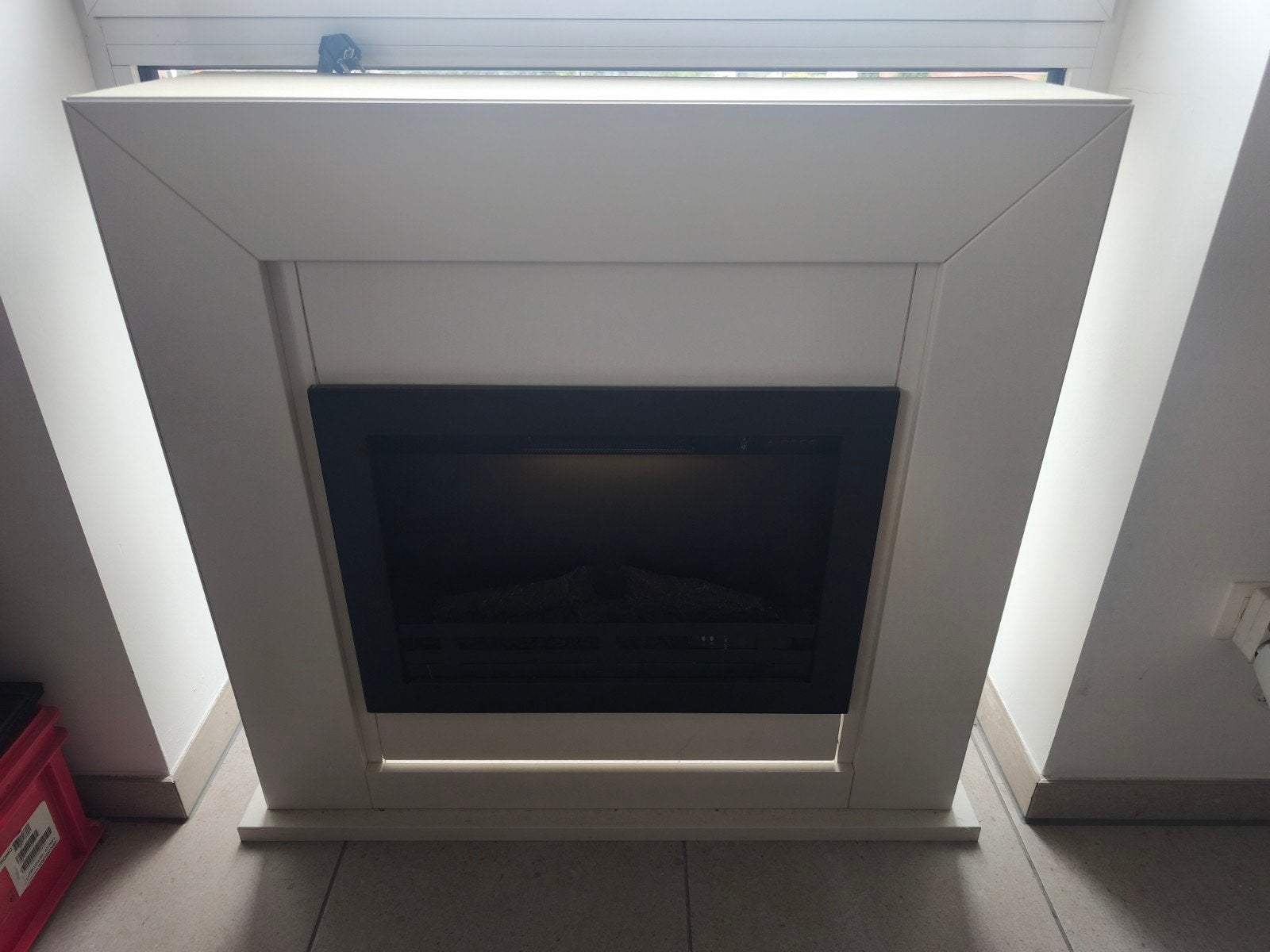 elektrische openhaard met blazer, Enlèvement, Utilisé, Cheminée sur pied, Cheminée électrique