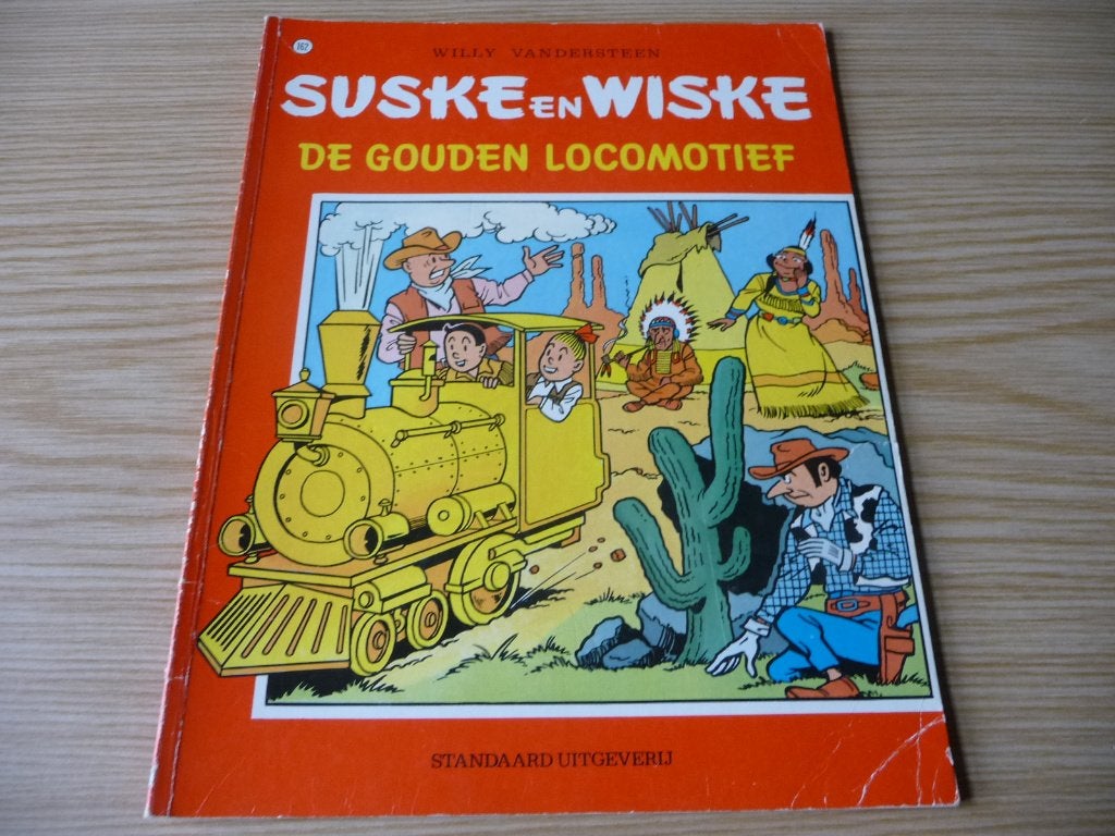 Suske & Wiske 162. De gouden locomotief 1978 €3, Boeken, Willy Vandersteen, Eén stripboek, Ophalen of Verzenden, Zo goed als nieuw