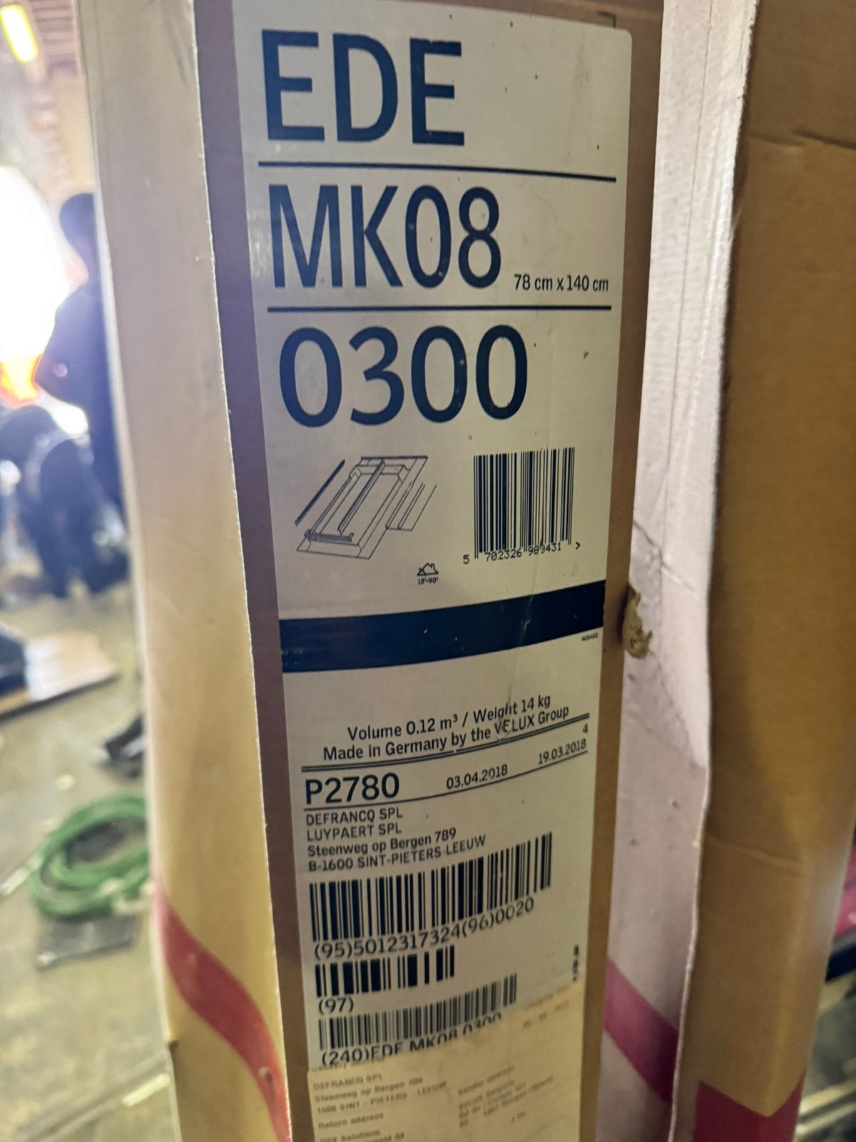 Velux, Enlèvement, Comme neuf