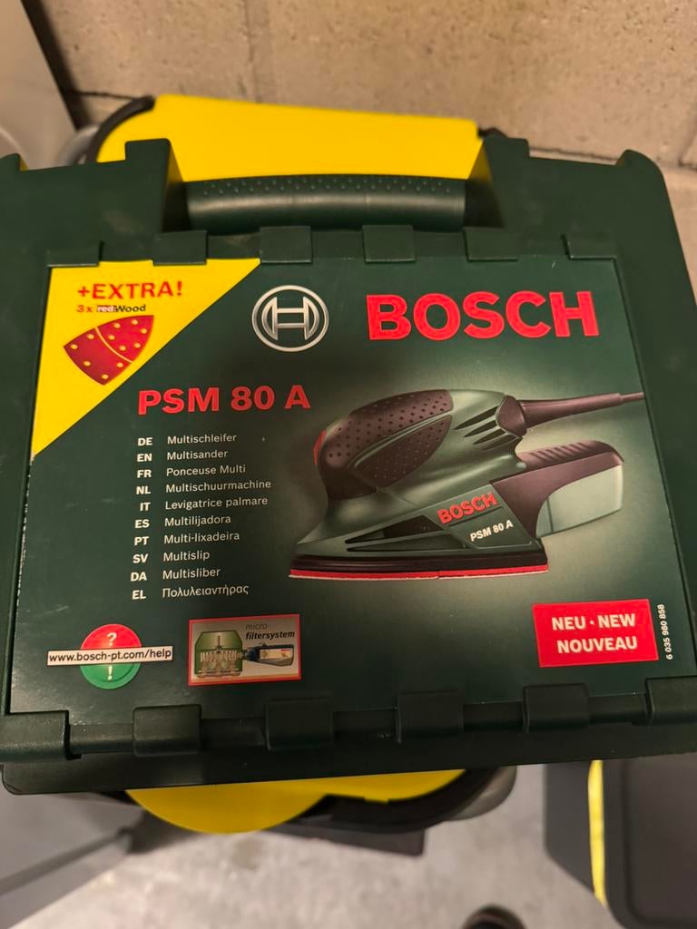 Bosch schuurmouse in goed gebruikte staat, Enlèvement, Utilisé, Ponceuse circulaire