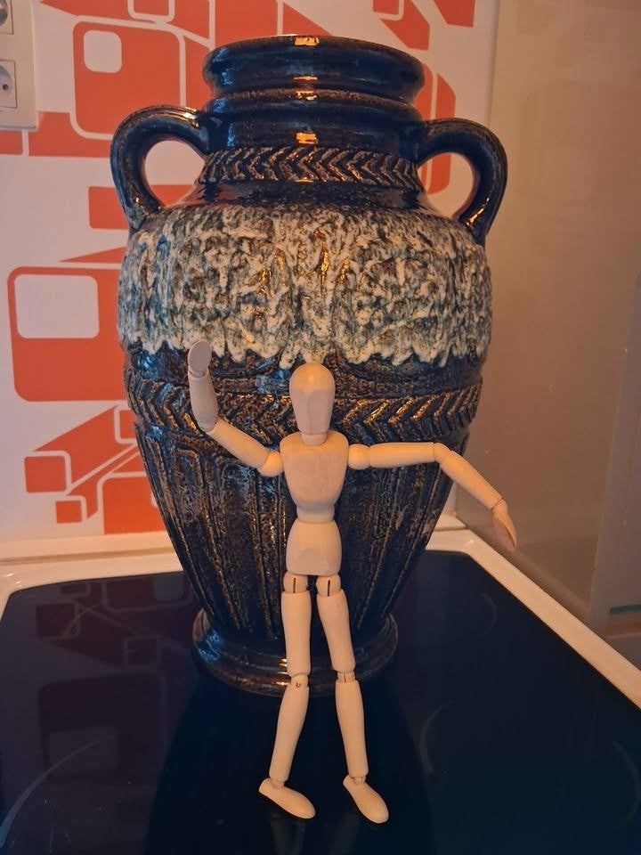 Vase céramique west germany 50 cm, Antiquités & Art, Antiquités | Céramique & Poterie, Enlèvement
