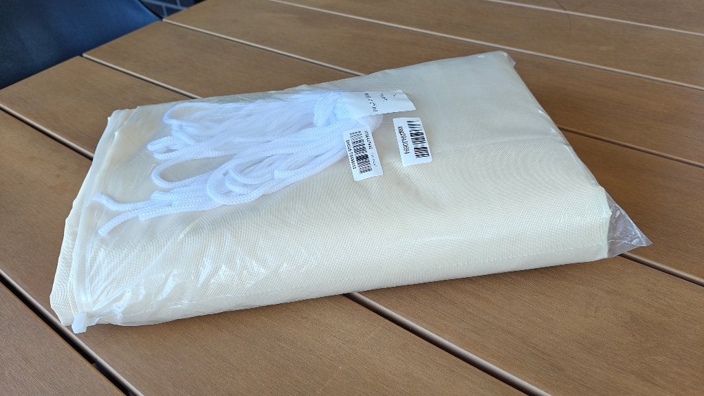 Waterdichte schaduwdoek met UV-bescherming 3x5 m - Beige, Ophalen, Nieuw
