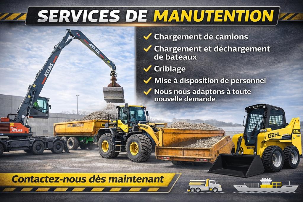 Manutention diverses, Enlèvement, Neuf