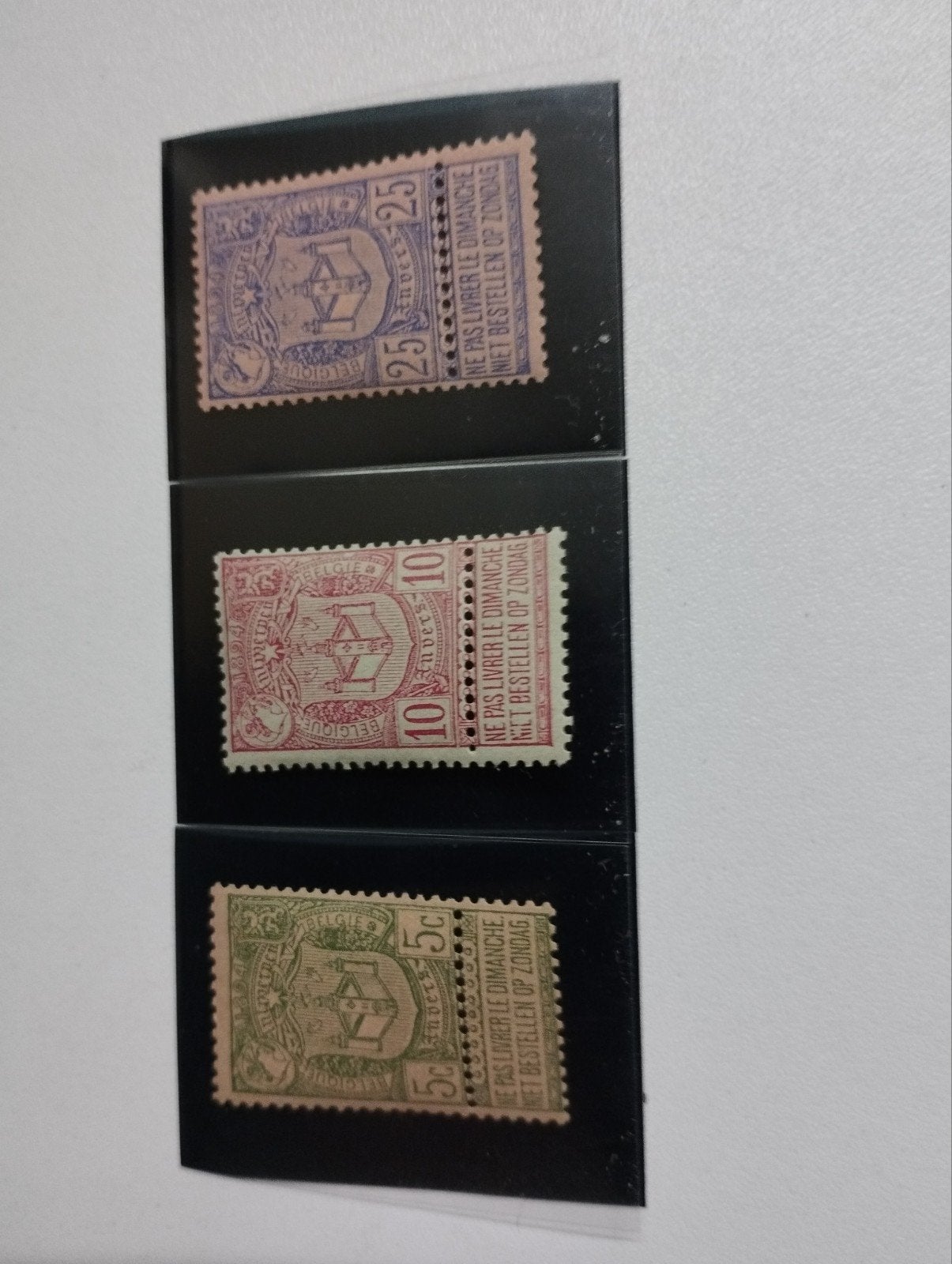 een oude reeks postzegels van het jaar 1894 kleur verschille, Ophalen, Postfris