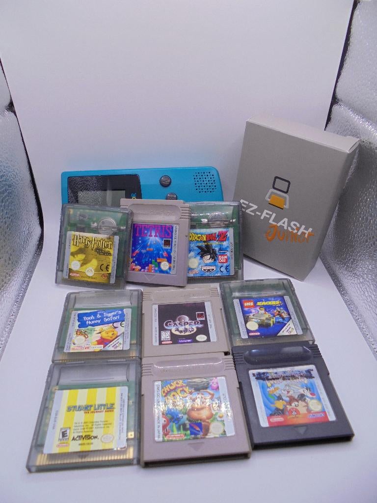 Gameboy Color - Teal editie - Gebruikte staat., Enlèvement ou Envoi, Utilisé, Game Boy Color, Avec jeux