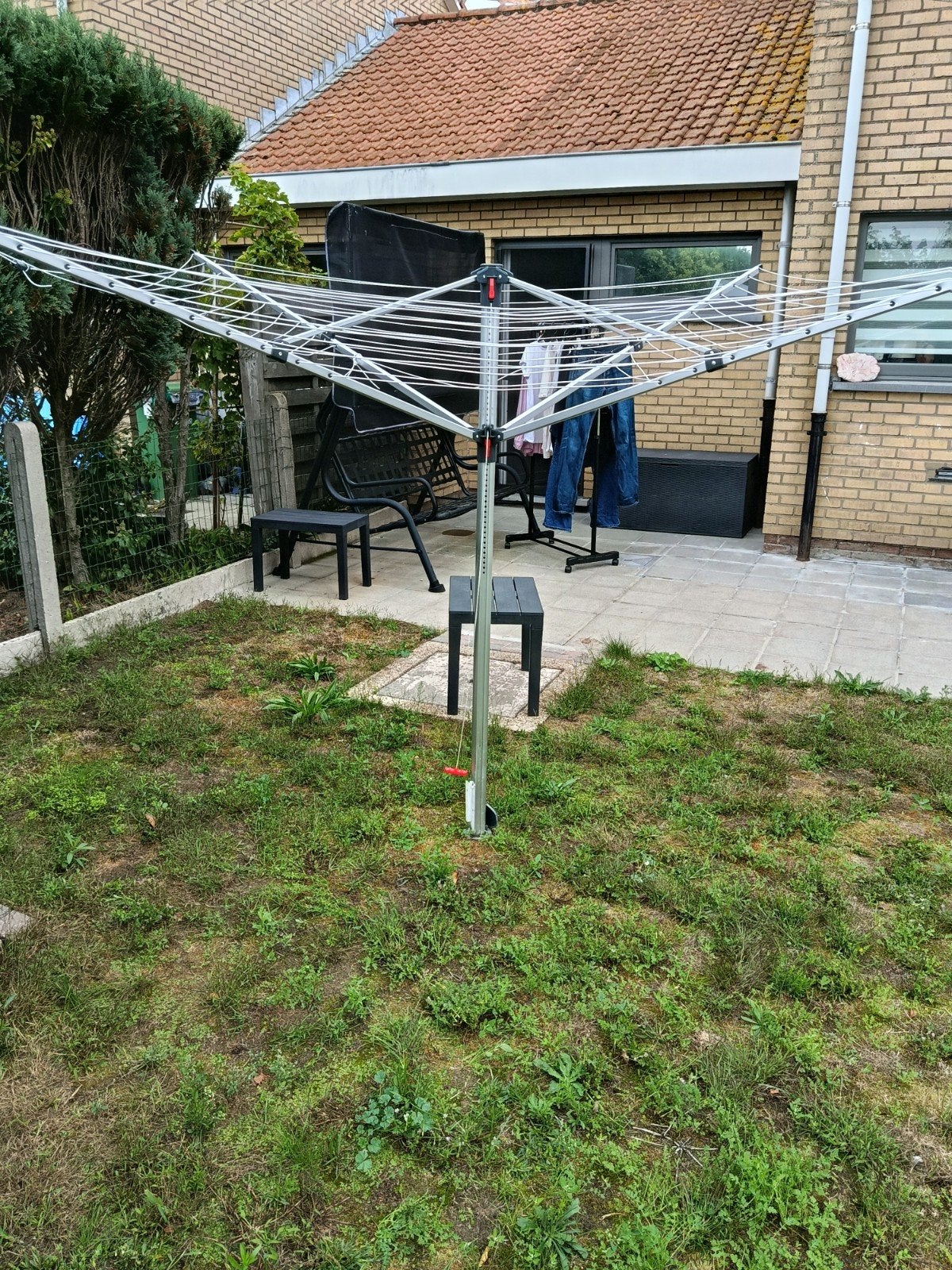 Droogmolen met beschermhoes, Tuin en Terras, Ophalen, Zo goed als nieuw, Droogmolen
