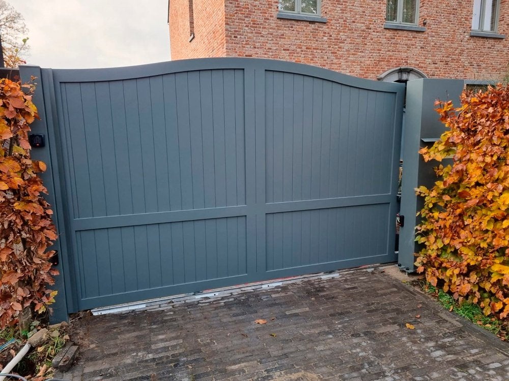 Aluminium poorten op maat, Tuin en Terras, Ophalen, Nieuw, Aluminium, Draaipoort
