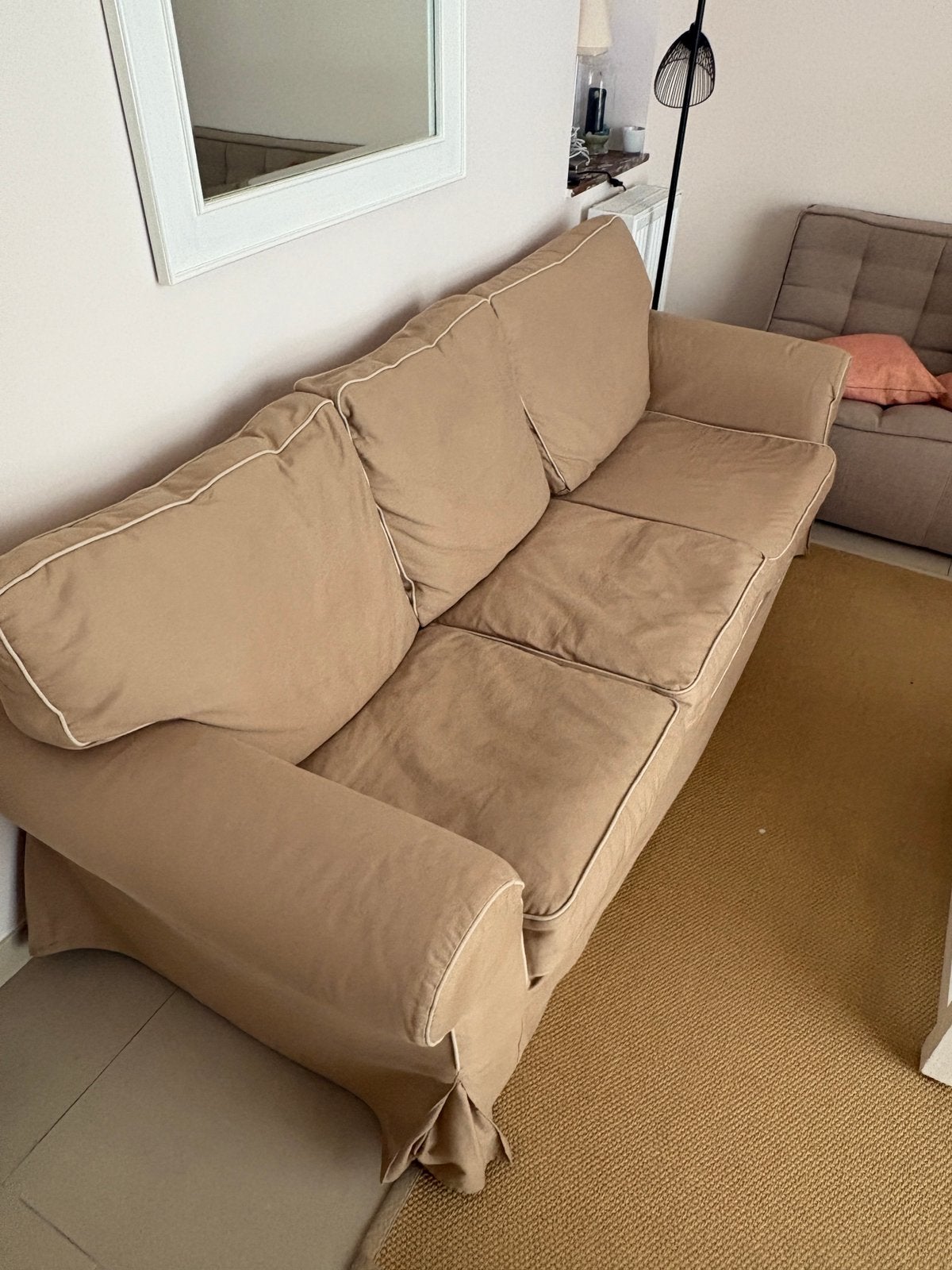 Ikea canape Ektorp 3 places, 200 à 250 cm, Enlèvement, Utilisé, Classique