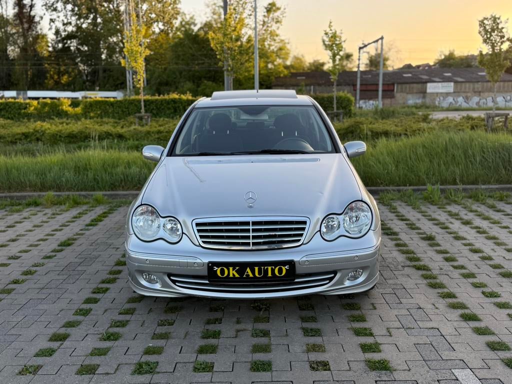 Mercedes C200 Kompressor 88.000Km Garantie 12 Mois, Cuir, Argent ou Gris, Achat, Noir