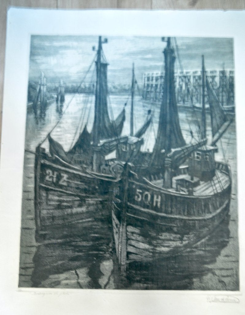 kunst en antiek, Antiek en Kunst, Kunst | Schilderijen | Klassiek, Maritiem / water, Ophalen of Verzenden, Gesigneerd, Klassiek