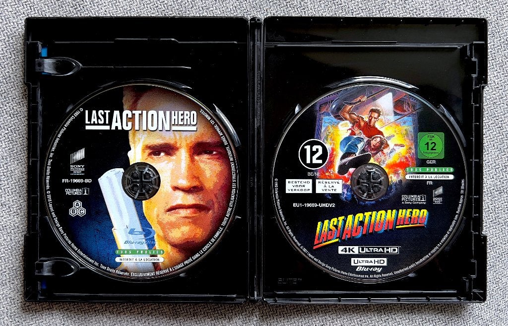 LAST ACTION HERO (Met OTNL) // 4KUHD + HD // Staat Als Nieuw, Cd's en Dvd's, Inclusief extra's, Turks, Film, Ophalen of Verzenden