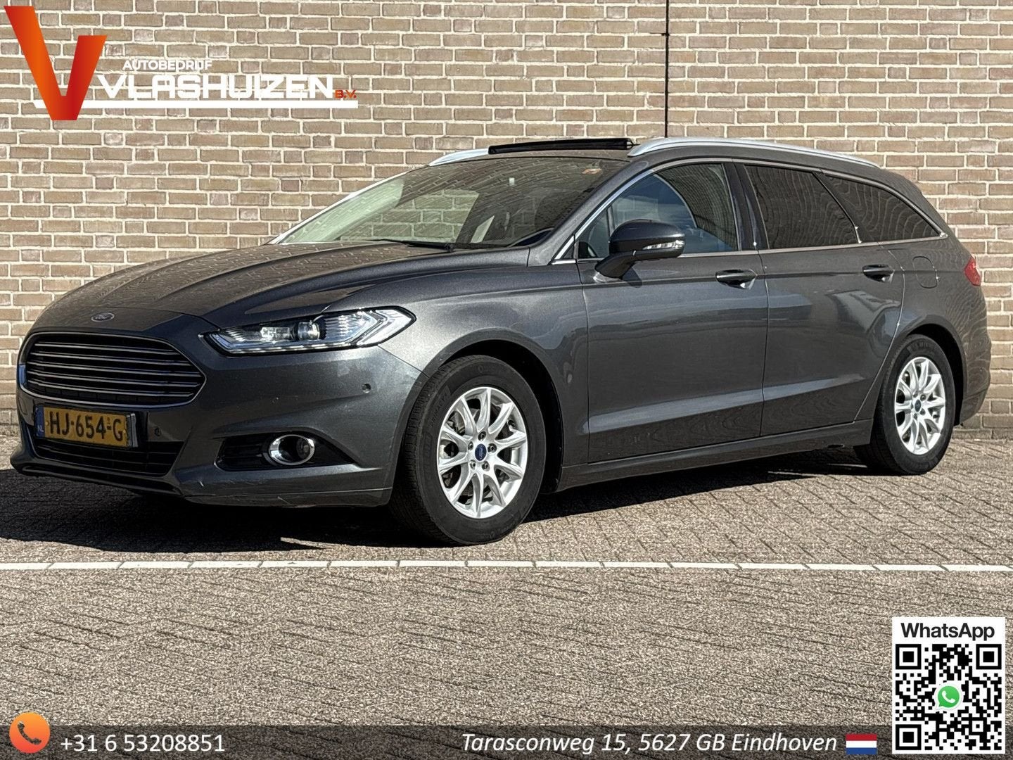 Ford Mondeo Wagon 2.0 TDCi Titanium | Leder | Pano | Climate, Auto's, Zwart, Mondeo, 109 g/km, Zilver of Grijs