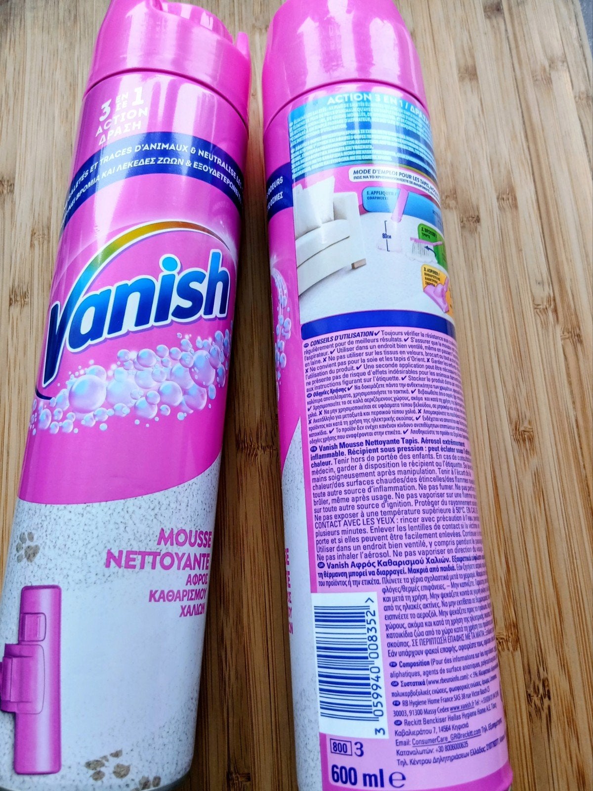 NIEUWE NIET GEBRUIKTE VANISH ONDERHOUDSSCHUIM SPUITBUS 600ml, Ophalen of Verzenden