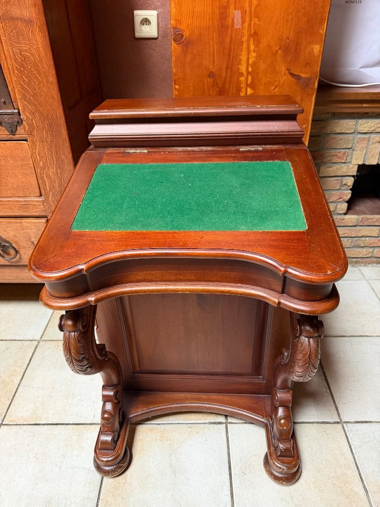 Bureau vintage Davenport Captains acajou de style victorien, Enlèvement, Cuivre