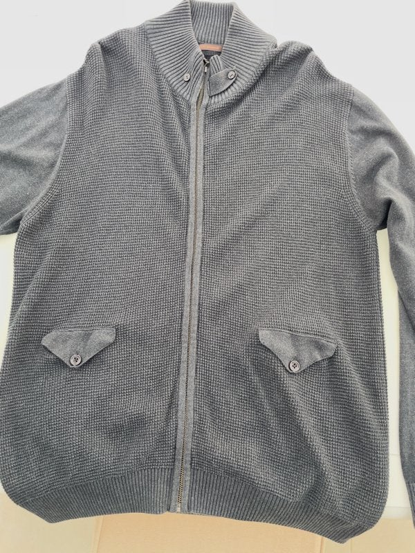 Herengilet Adolfo Dominguez, Gris, Enlèvement ou Envoi, Taille 56/58 (XL), Porté