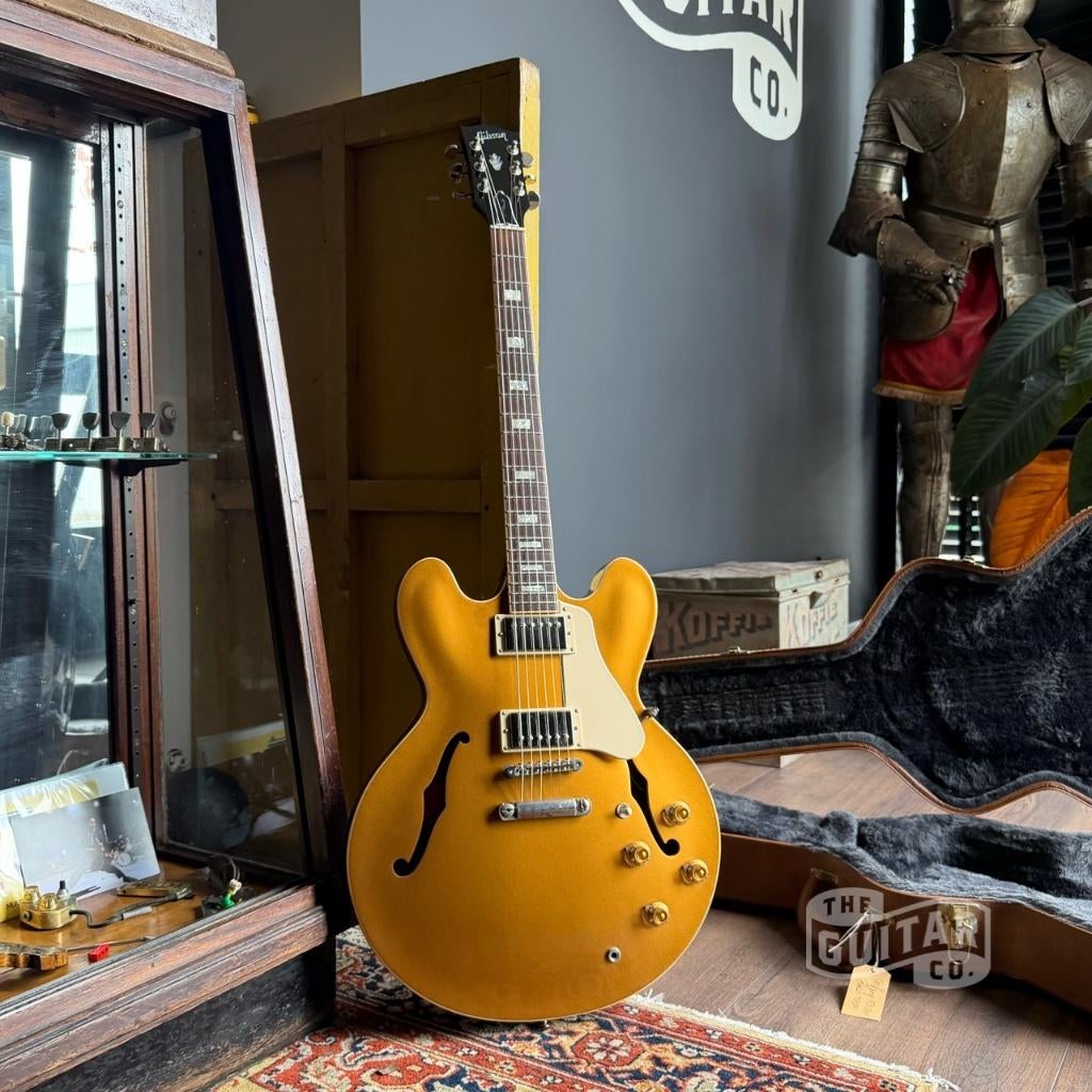 Gibson ES-335 Memphis Goldtop Limited Edition 2016, Muziek en Instrumenten, Ophalen of Verzenden, Gebruikt, Semi-solid body, Gibson