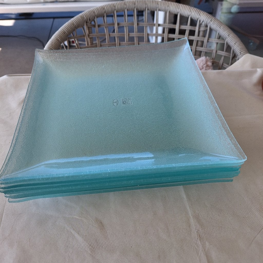 Grote eetborden uit glas, Assiettes(s), Verre, Enlèvement, Utilisé