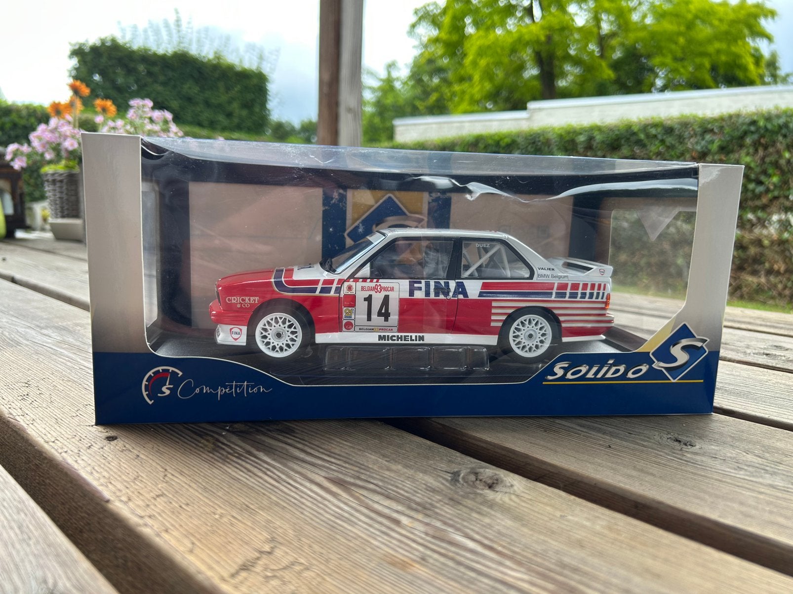 Nieuw in de doos BMW E30 M3 Belgium Pro Car Solido 1:18, Ophalen of Verzenden, Nieuw, Auto, Solido