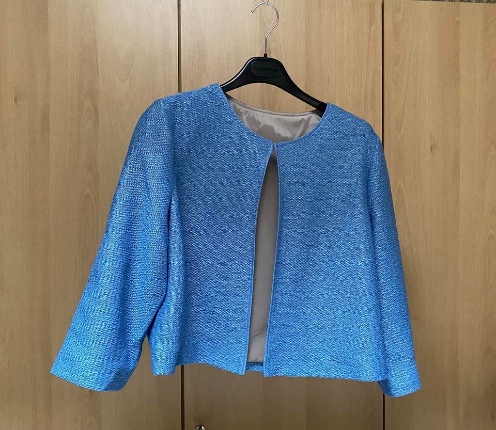 Dames jasje, Kleding | Dames, Ophalen, Blauw, Maat 42/44 (L), Zo goed als nieuw