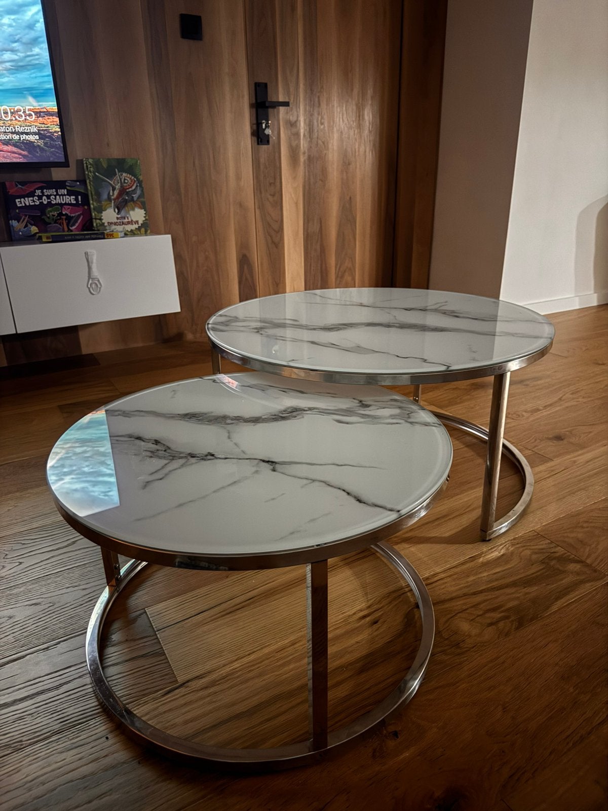 Table basse, Enlèvement, Utilisé, Rond, Verre