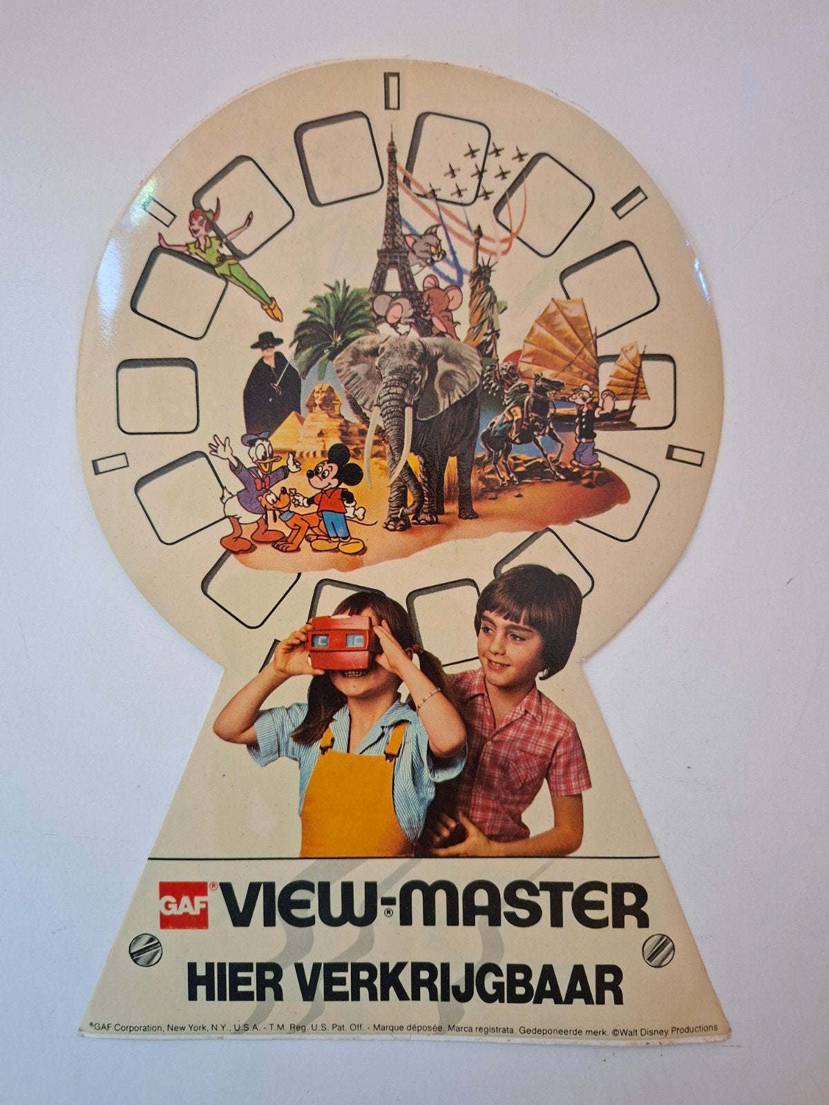 Grote sticker View Master met o.a. Disney figuren, Zoro,..., Ophalen of Verzenden, Zo goed als nieuw, Merk