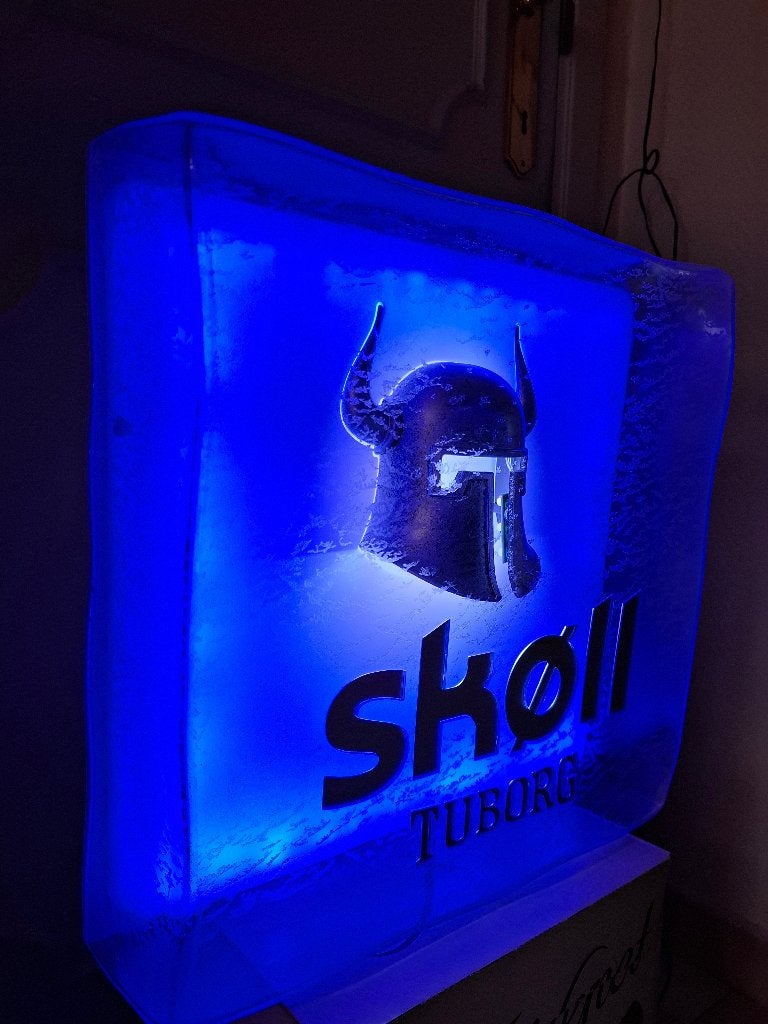 Enseigne lumineuse Skoll beer vodka, Collections, Enlèvement ou Envoi, Neuf, Table lumineuse ou lampe (néon)