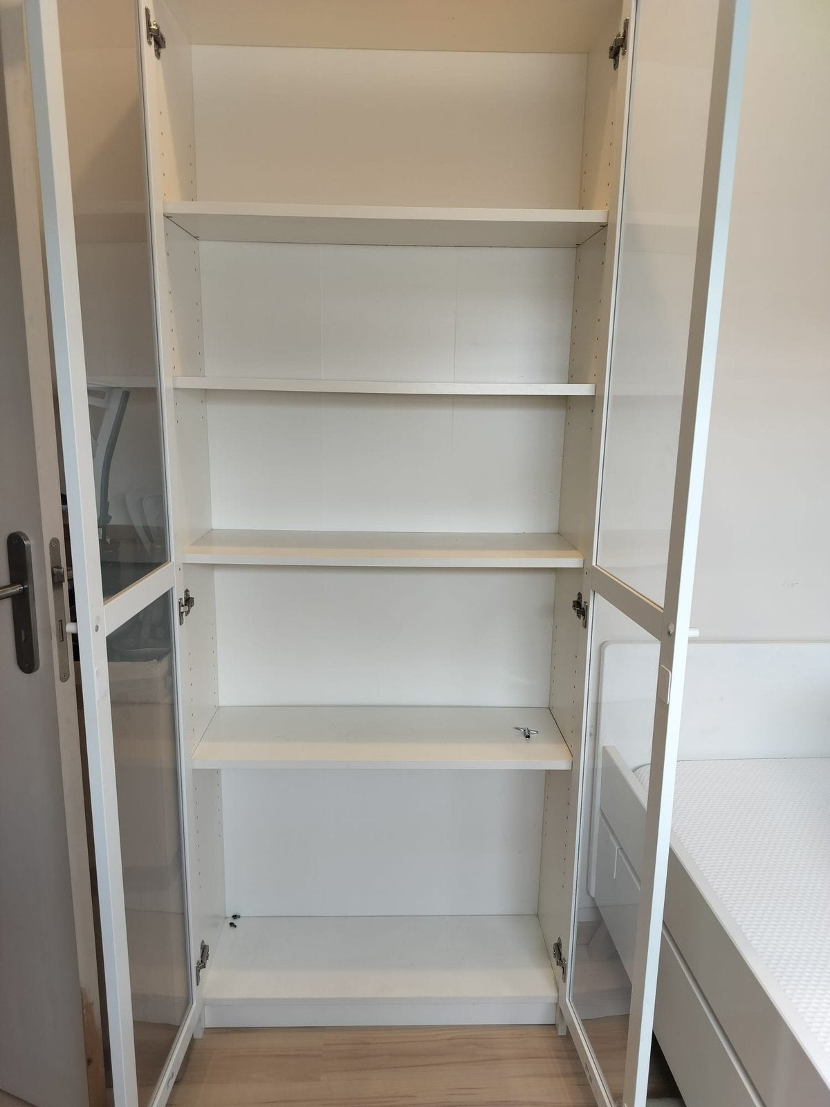 Boekenkast - Vitrinekast, Huis en Inrichting, Ophalen, Met deur(en), 200 cm of meer, 50 tot 100 cm