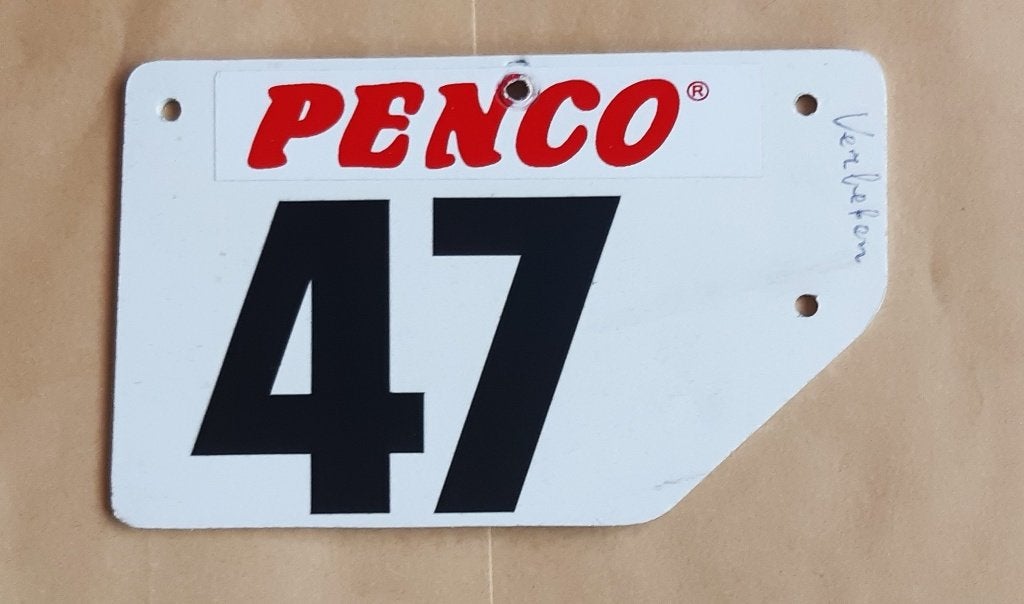 WIELRENNEN CYCLISME FIETS NUMMER KADER PLAATJE  (9), Ophalen of Verzenden