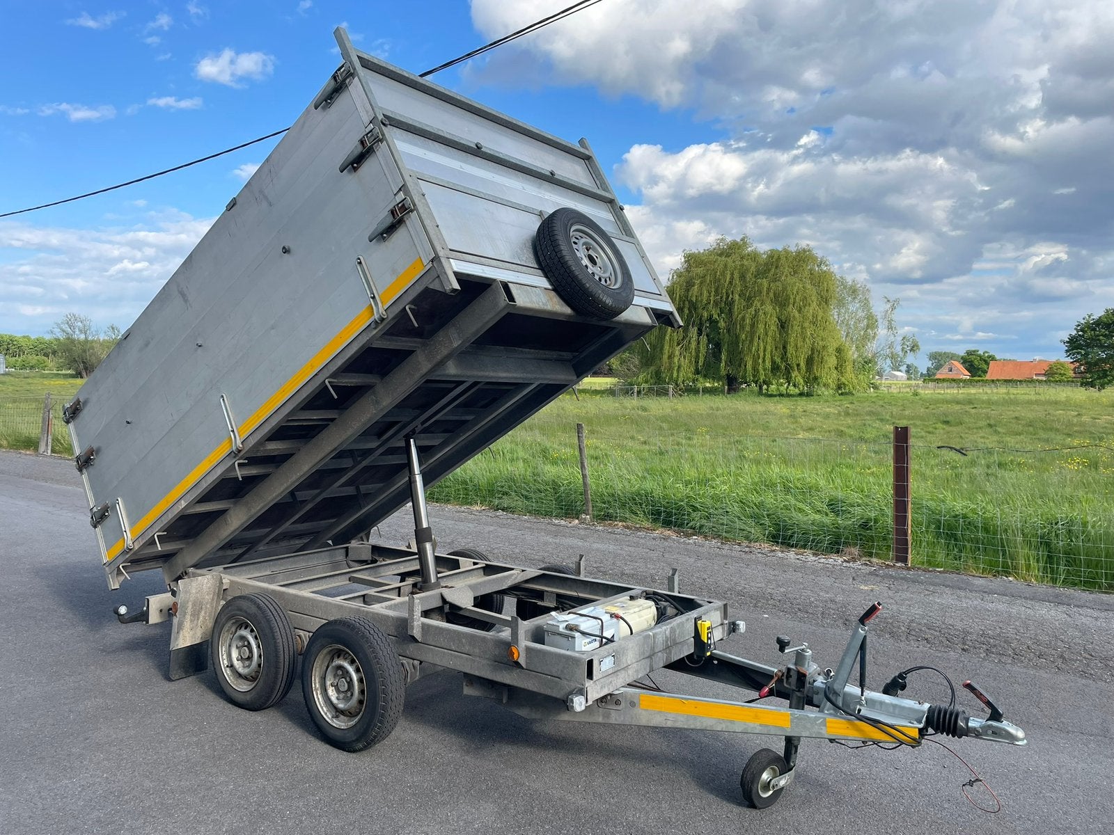 Kipper aanhangwagen bw trailer, Auto diversen, Ophalen, Zo goed als nieuw