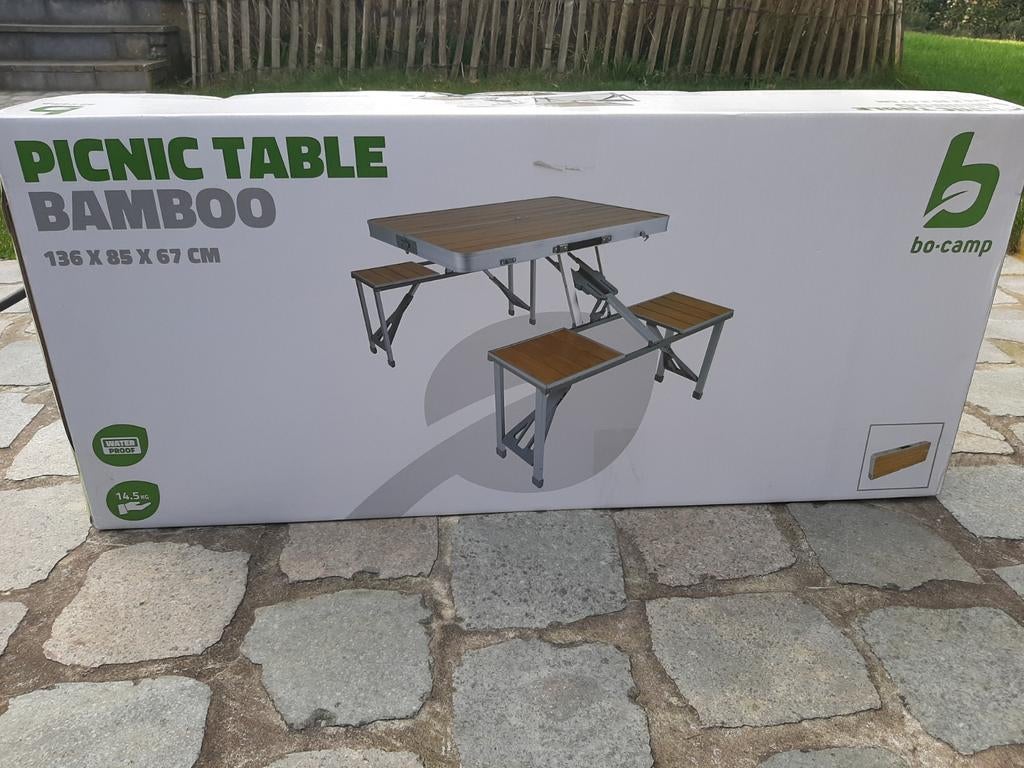 Table de pique-nique pliable - NEUVE dans son emballage - 13, Caravanes & Camping, Meubles de camping, Neuf, Table de camping