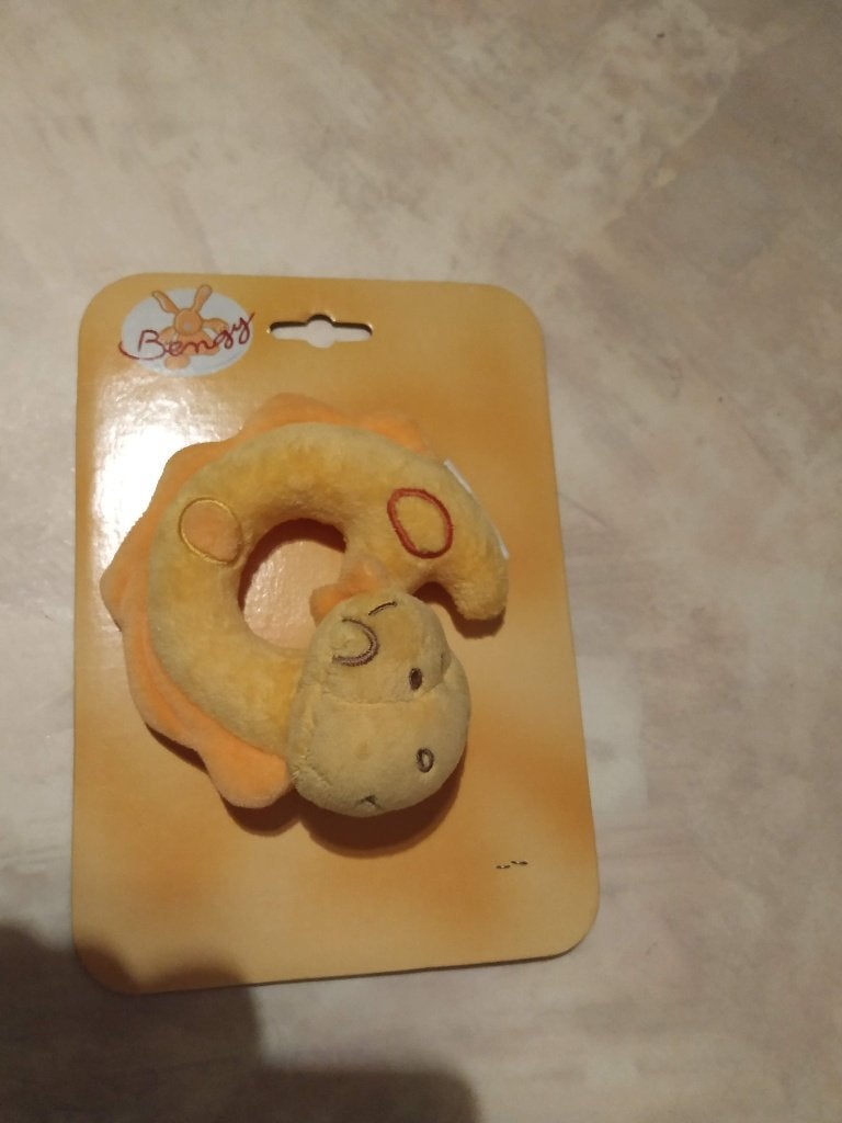 knuffel diertje met rammelaar splinternieuw van Bengy, Ophalen of Verzenden, Nieuw