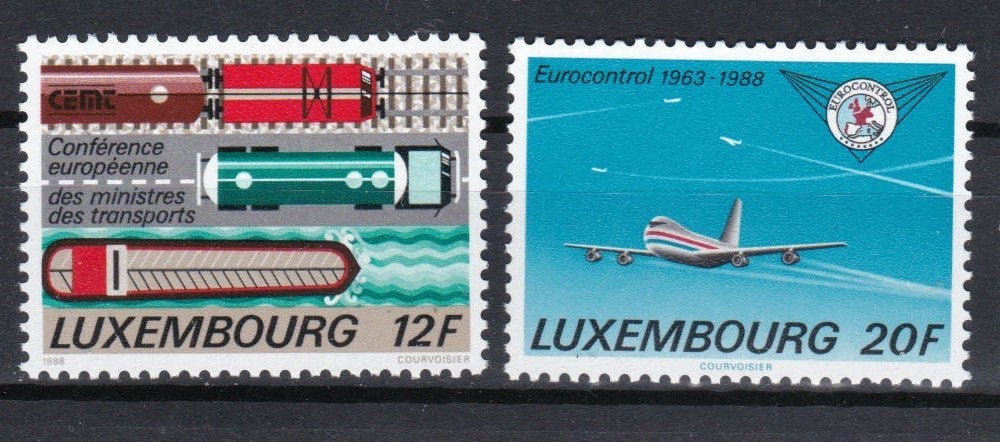 Luxembourg 1988 - N 1194 - 1195 **, Timbres & Monnaies, Envoi, Luxembourg, Non oblitéré
