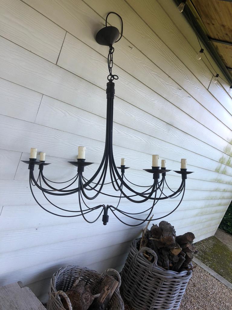 Prachtige kroonluchter made in Italy, Huis en Inrichting, Lampen | Kroonluchters, Ophalen, Gebruikt, Metaal, Romantisch