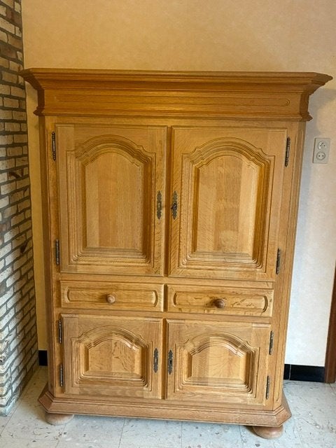 Buffetkast Massief Lichte Eik, Huis en Inrichting, Kasten | Buffetkasten, Ophalen, Gebruikt, Klassiek, Eikenhout