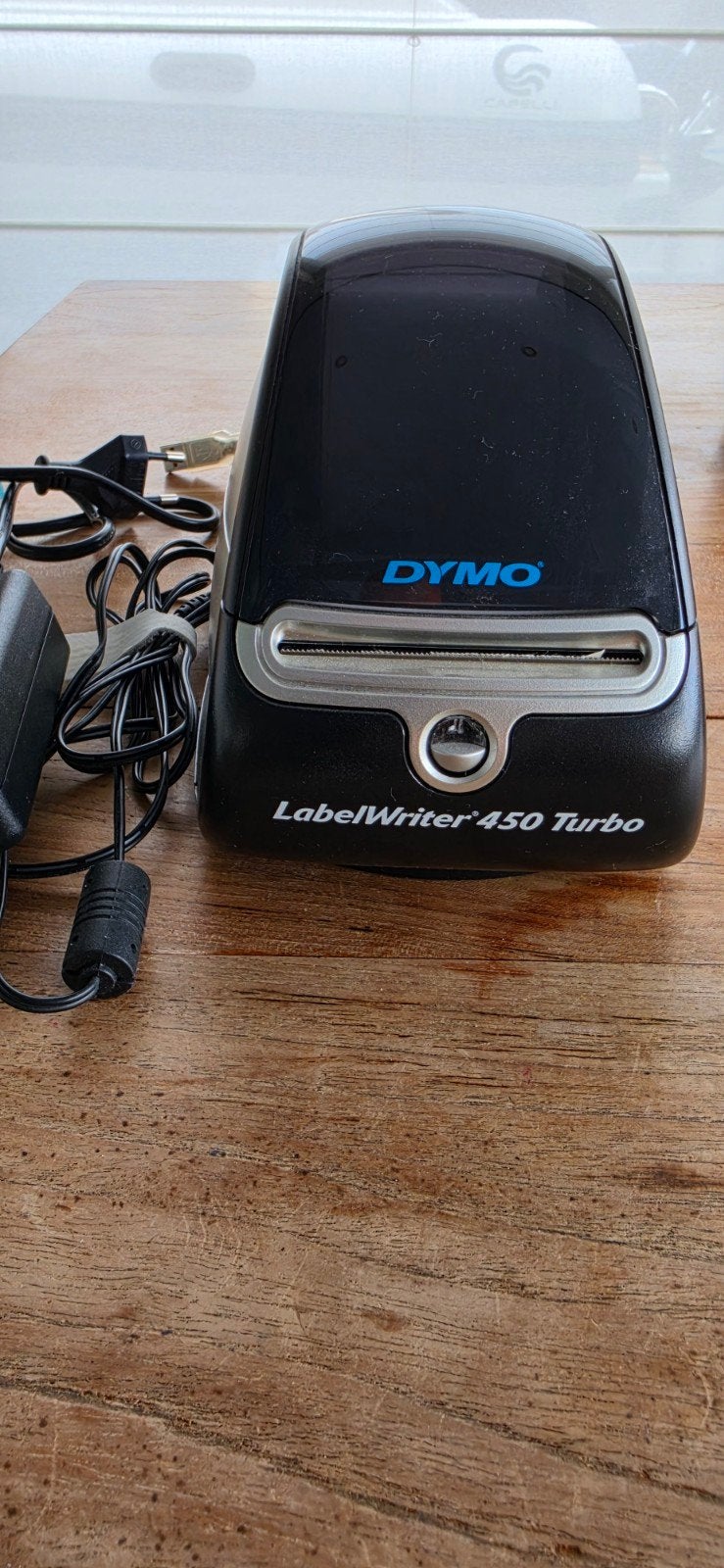 Dymo label printer, Ophalen